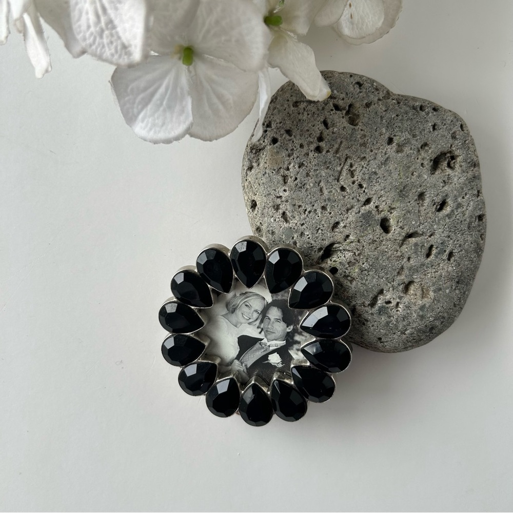 3/$30 Papyrus Black Stone Miniature Picture Frame - Picture 7 of 9
